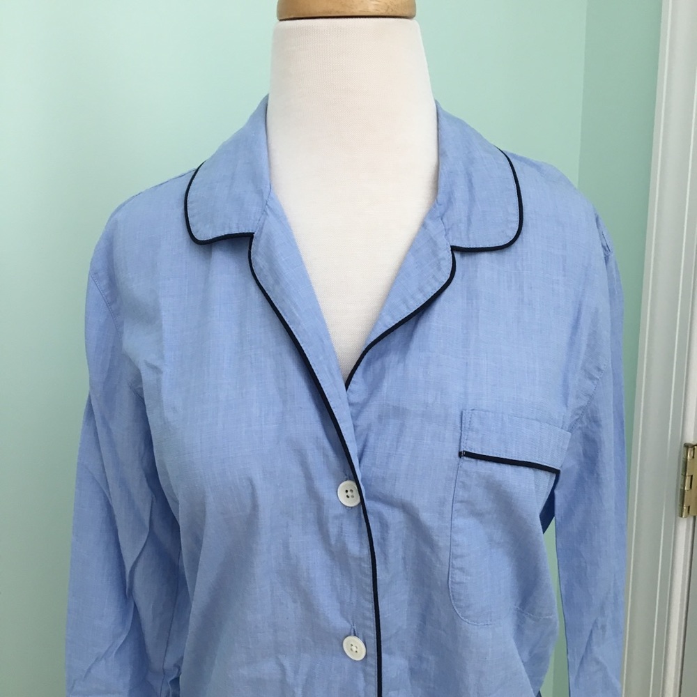 J. Crew Shirt Nightgown Blue Size XS